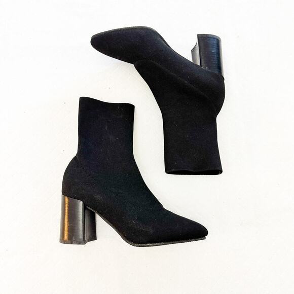 Blondo Arena Waterproof Black Block Heel Slip On Booties Size 5.5 - Picture 2 of 8